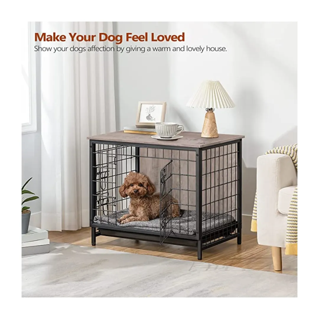 25.2" Indoor Pet Crate End Table