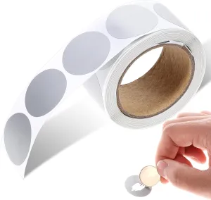 300 PCS Scratch Off Stickers, 1.1 Inch Scratch Off Cards Round Self Adhesive Scratch Off Labels for Creative Activity for Lottery Tickets DIY, Raffle Card Creating(Silver)