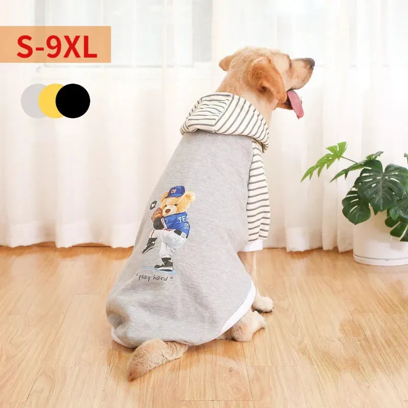 Airopaws Autumn Winter Pet Dog Clothes Fashion Warm Dog Hoodie Dog Jacket Pug French Bulldog Large and Small Dog Clothes Dog Sweatshirt