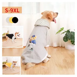 Airopaws Autumn Winter Pet Dog Clothes Fashion Warm Dog Hoodie Dog Jacket Pug French Bulldog Large and Small Dog Clothes Dog Sweatshirt