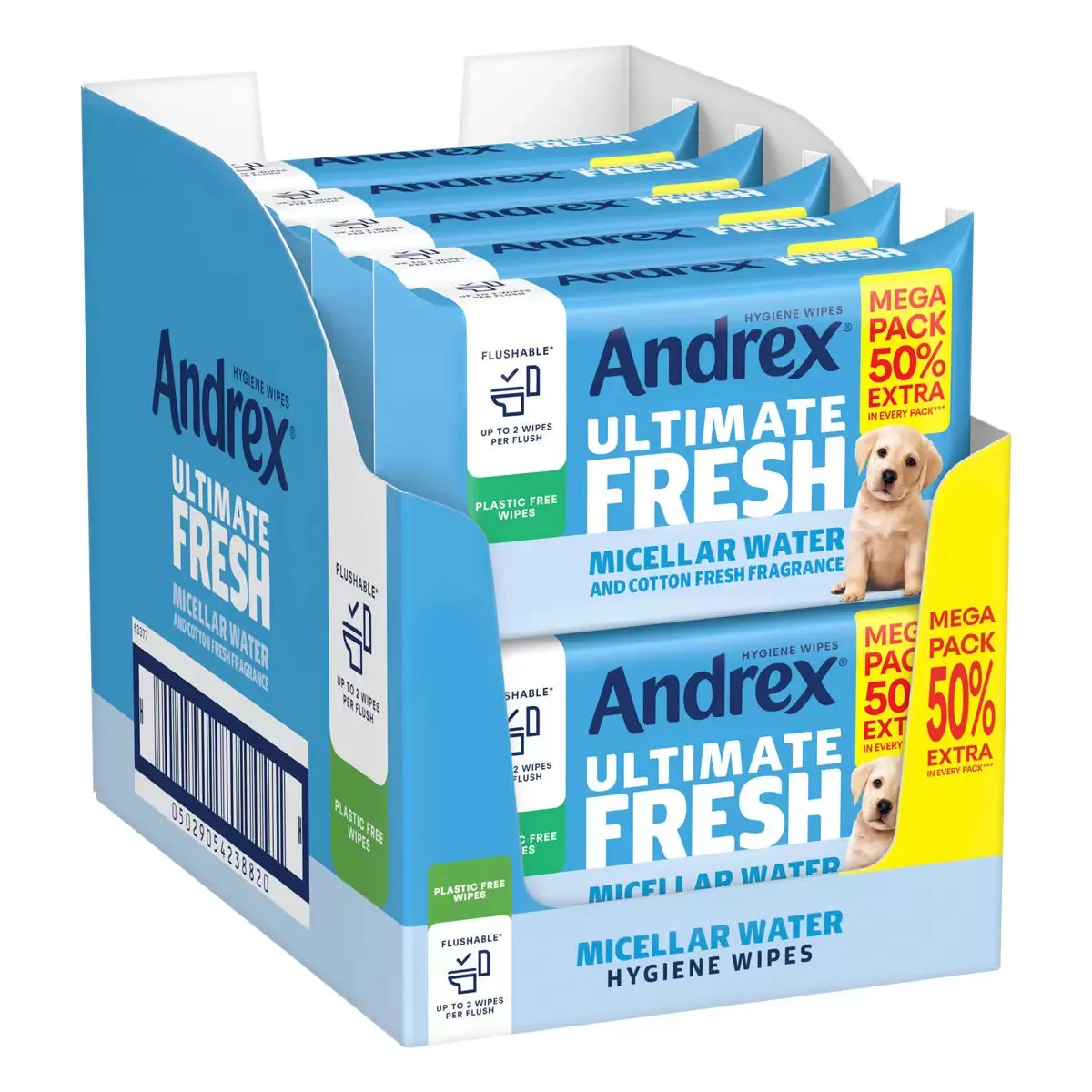 Andrex Ultimate Fresh Washlets Pack of 10 x 56 Wipes