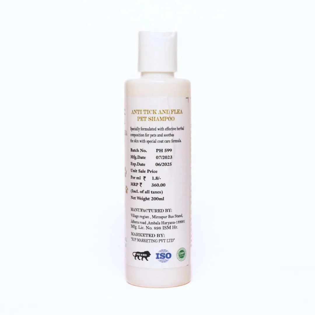 Anti Tick Pet Shampoo - 200 ml