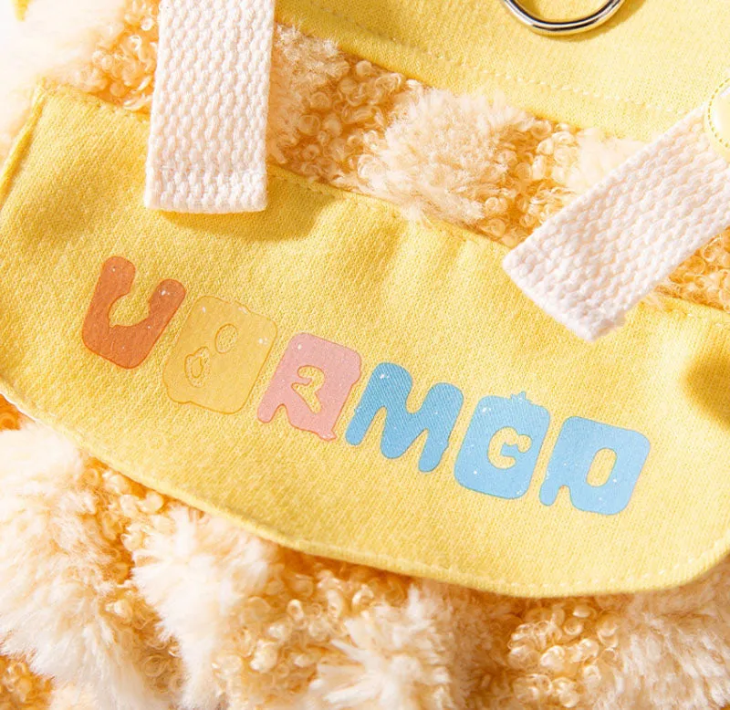 Autumn and winter dog thick warm moon rainbow striped four-legged overalls cat Teddy Bichon pet clothes