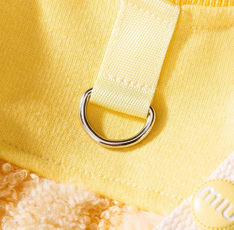 Autumn and winter dog thick warm moon rainbow striped four-legged overalls cat Teddy Bichon pet clothes