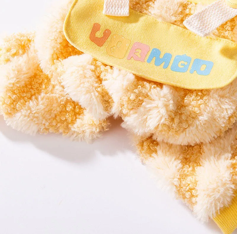 Autumn and winter dog thick warm moon rainbow striped four-legged overalls cat Teddy Bichon pet clothes