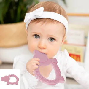 Baby Moo Hippo Soothing Silicon Teether BPA And Toxin Free - Pink