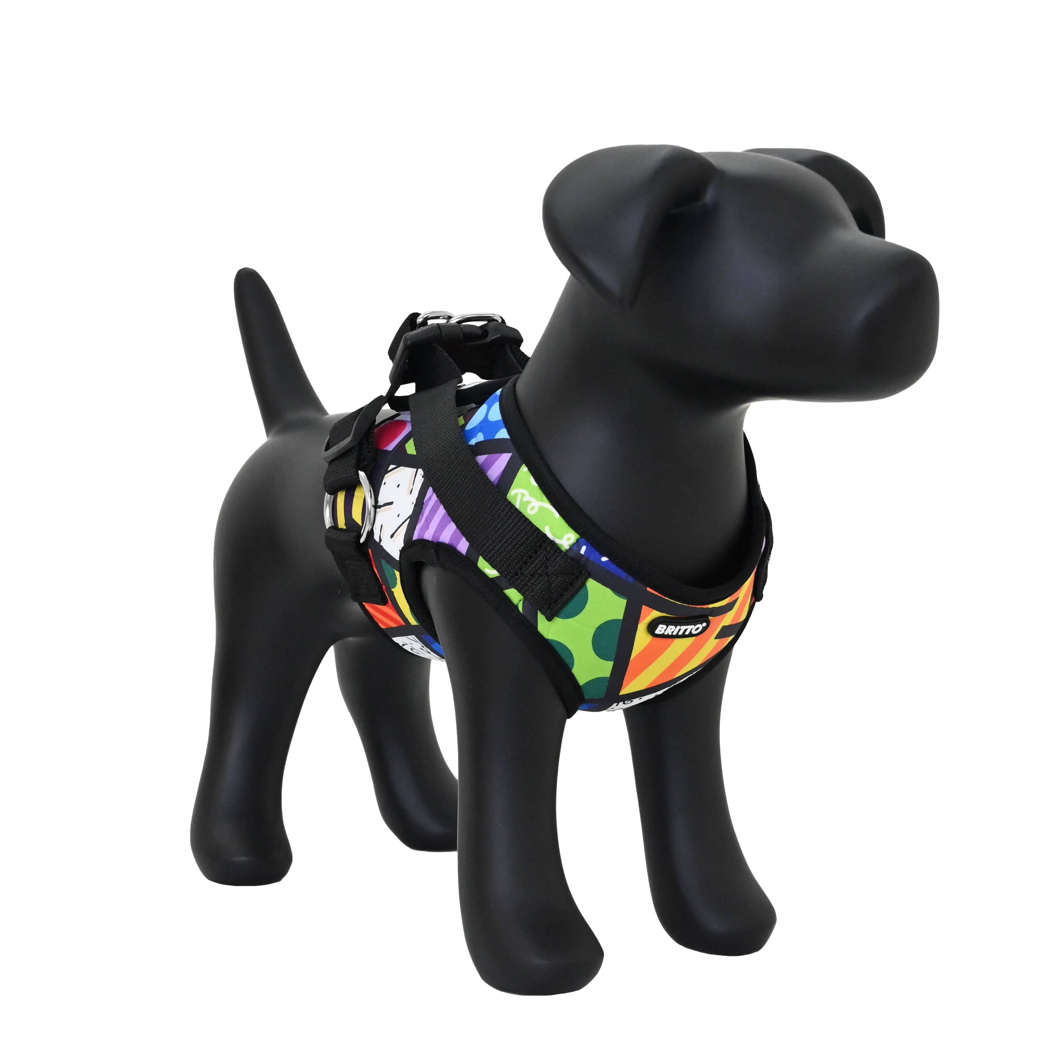 BRITTO® PET Small Dog Harness and Leash  - Colorful Landscape