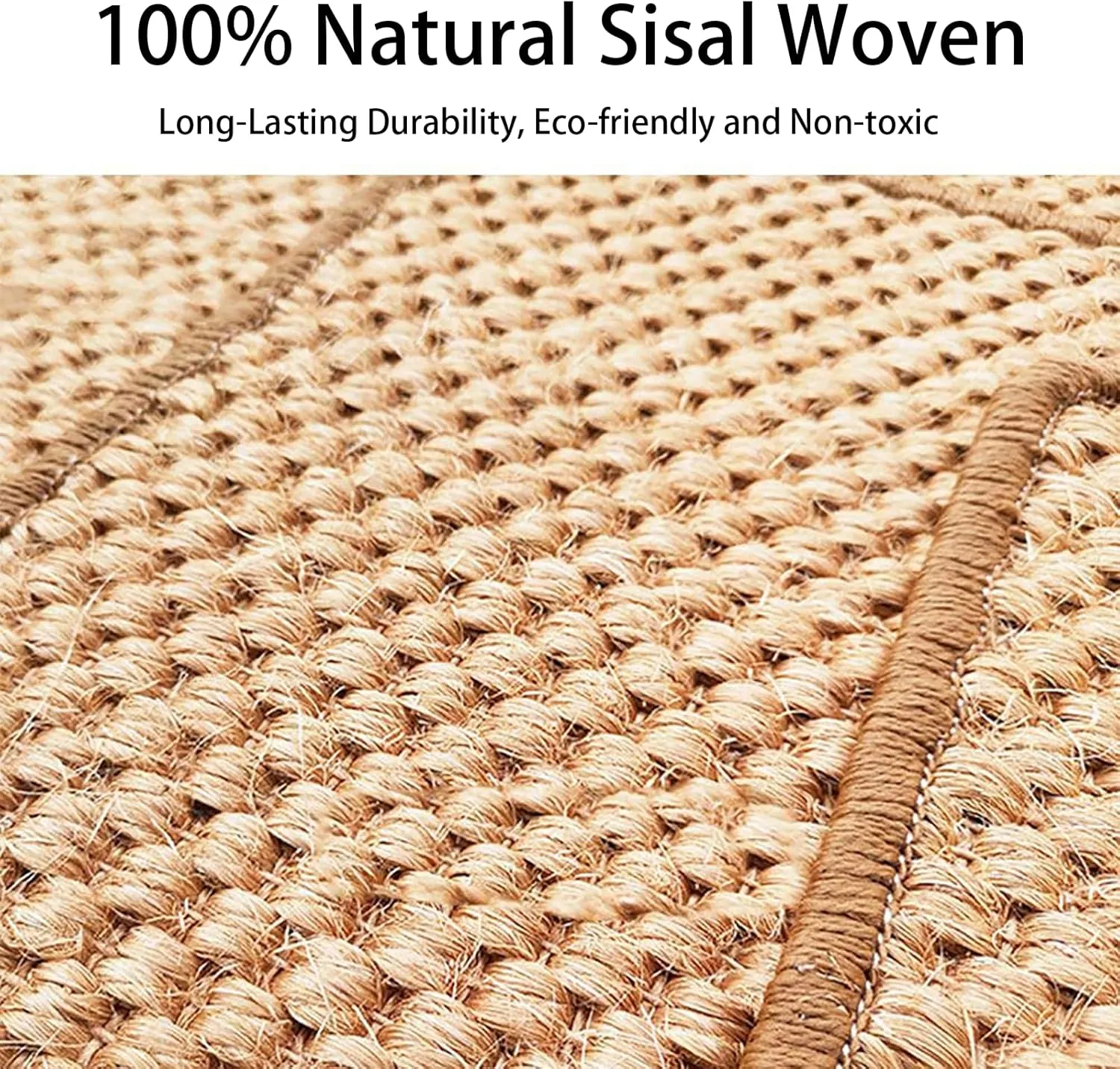 Cat Scratcher [32 x 20 Inch] FOOPOMARY Natural Sisal Cat Scratch Furniture Protector for Indoor Cats, Large Durable Cat Scratching Pad for Floor, Wall, and Furniture Protection, Perfect Mat for Cats
