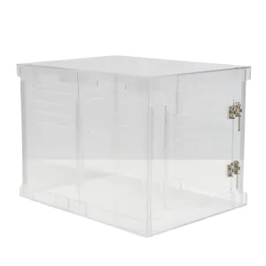 Clear Dog Crate to Gate