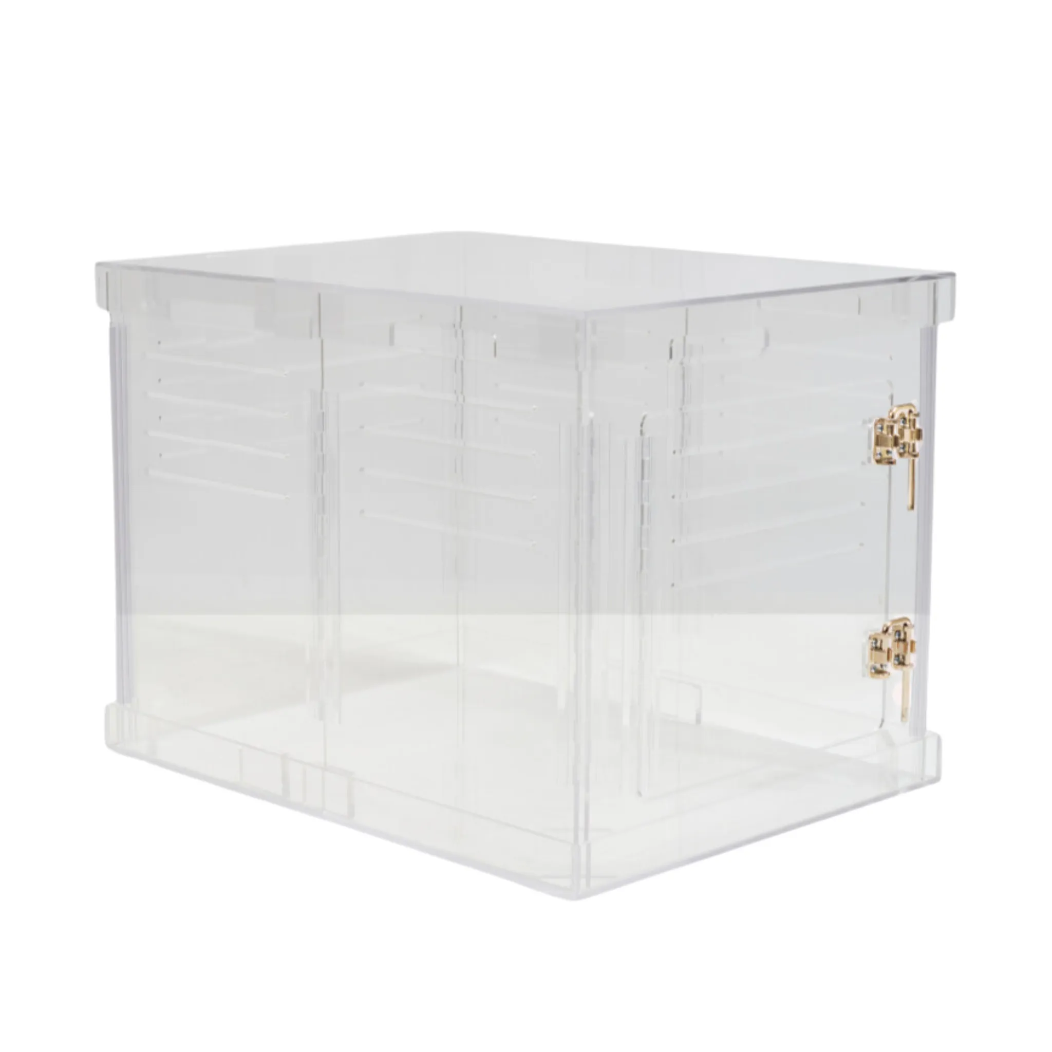 Clear Dog Crate to Gate