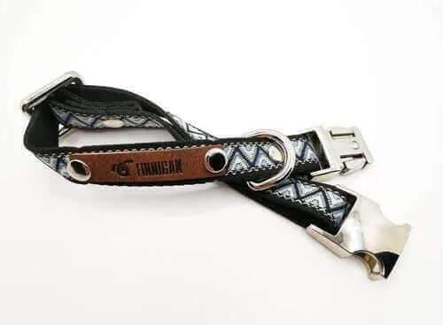 Copy of Finnigan Designer Dog Collar (Blue Collection) Small