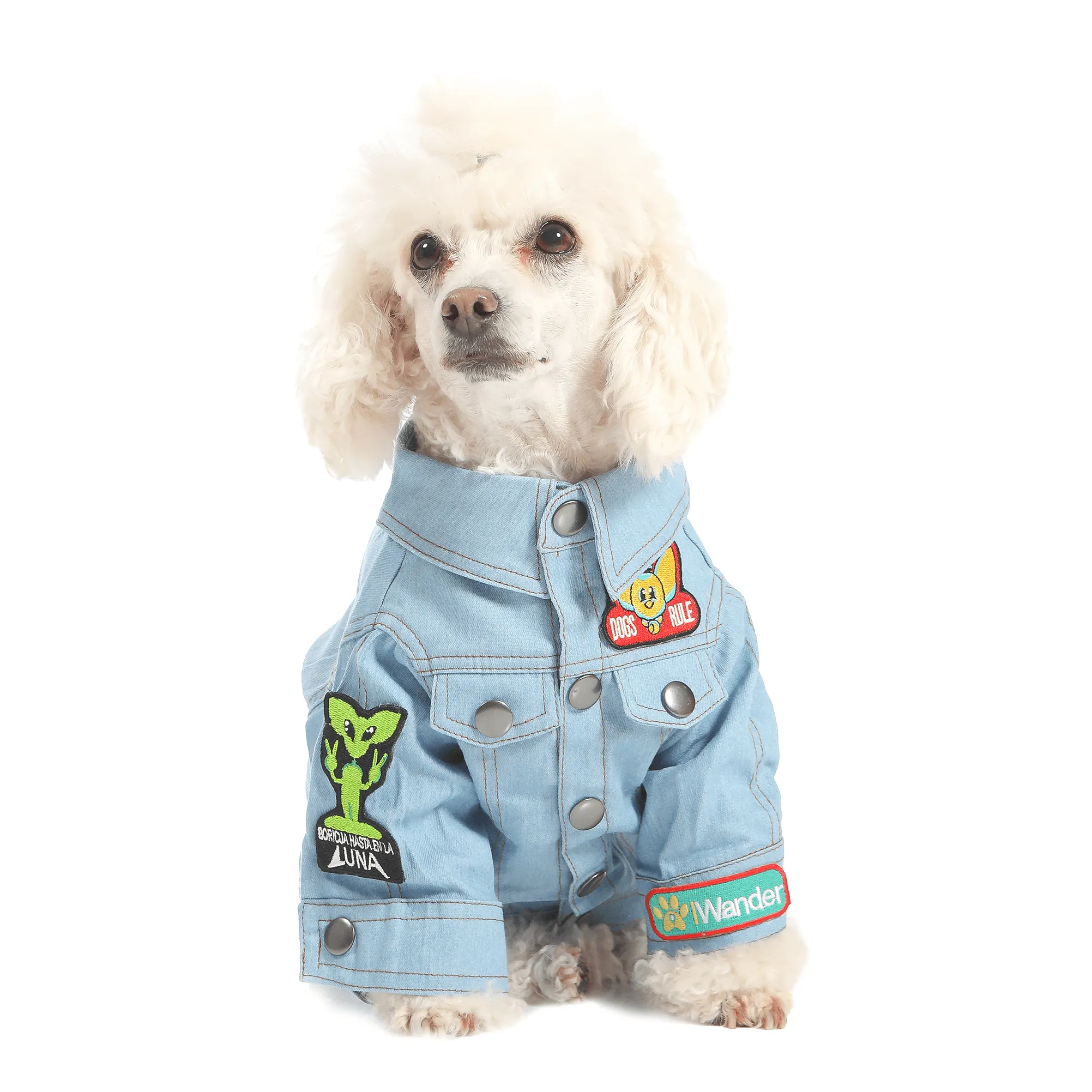 Denim Dog or Cat Long-Sleeve Jacket