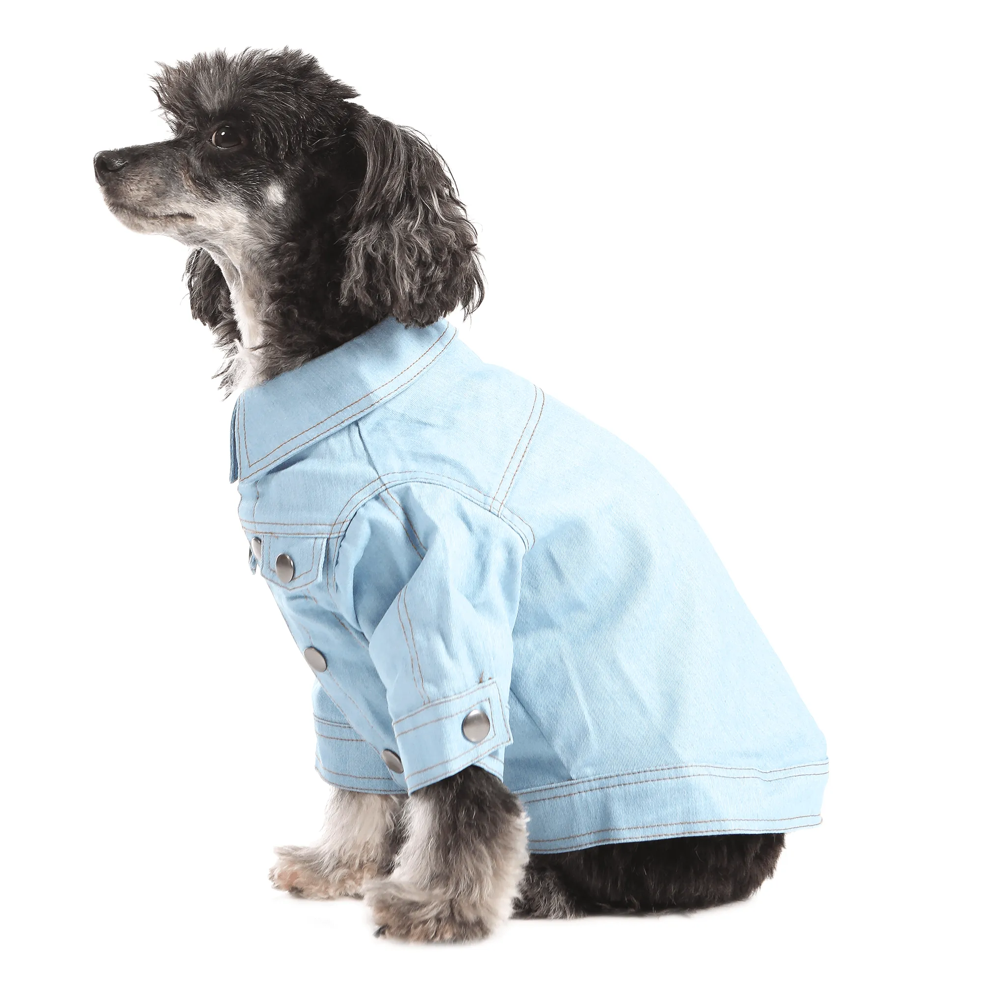 Denim Dog or Cat Long-Sleeve Jacket