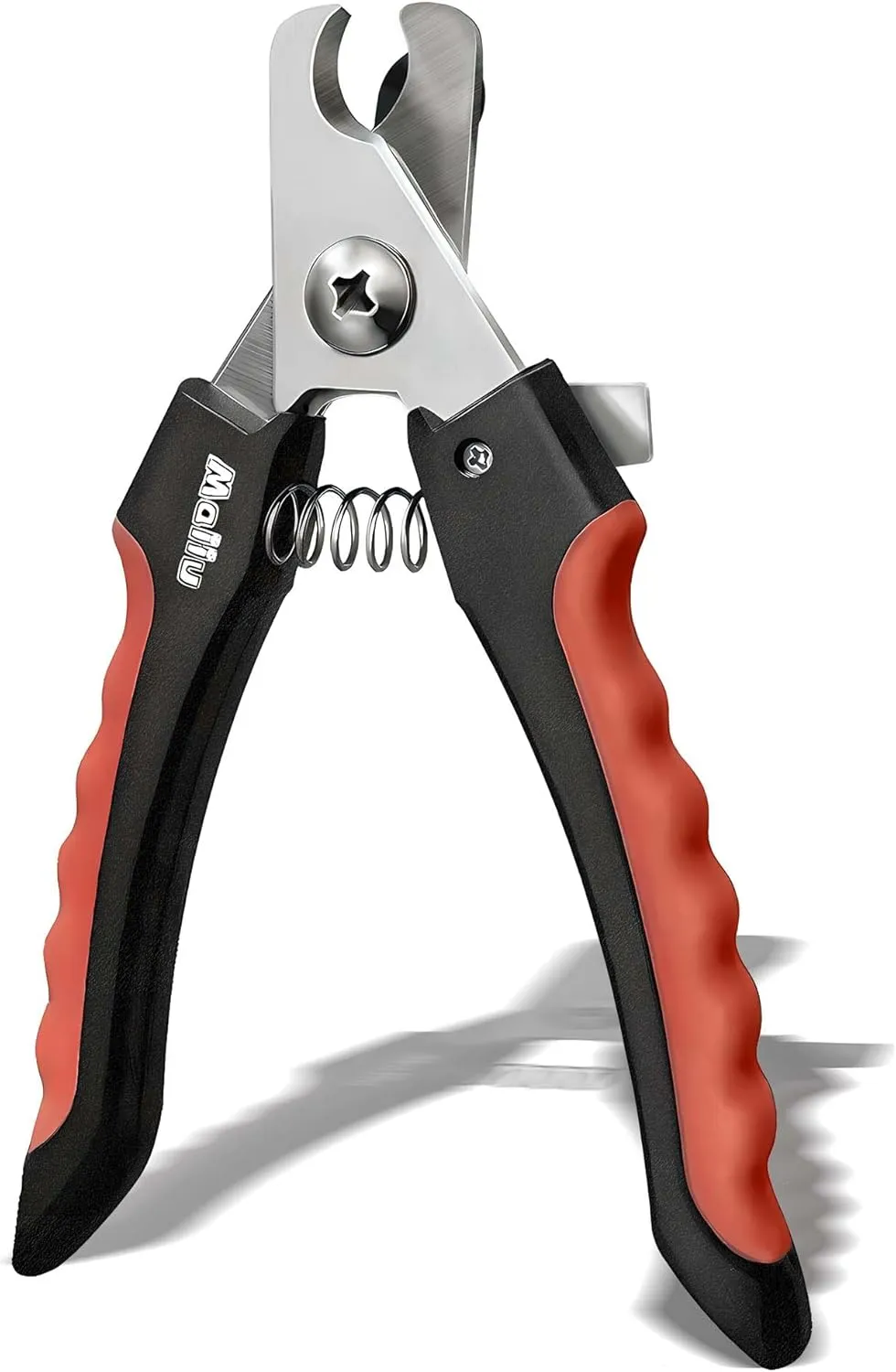 Dog & Cat Nail Clippers, Pet Nail Clipper and Trimmer with Safety Guard to Prevent Over Cutting, Grooming Razor Sharp Blades with Nail File for Small, Medium, Large Breeds, S Red