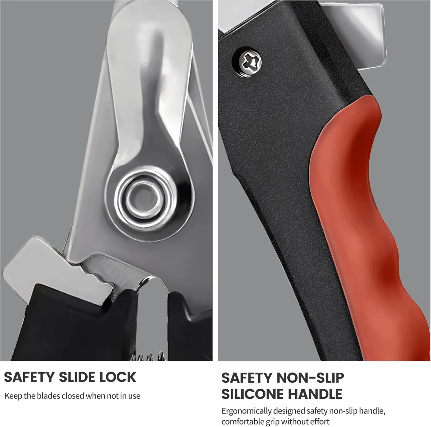 Dog & Cat Nail Clippers, Pet Nail Clipper and Trimmer with Safety Guard to Prevent Over Cutting, Grooming Razor Sharp Blades with Nail File for Small, Medium, Large Breeds, S Red