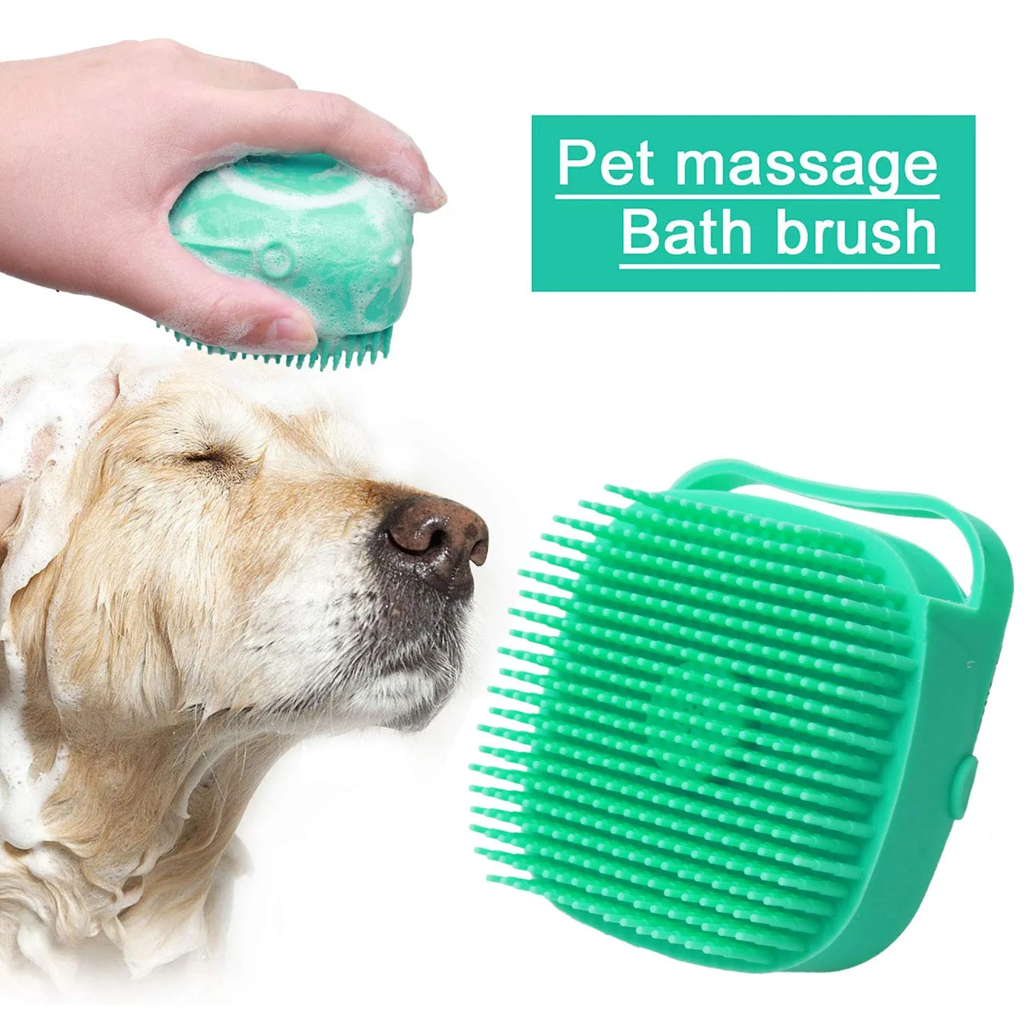Dog Bath Brush | Soft Silicone Pet Bath Comb