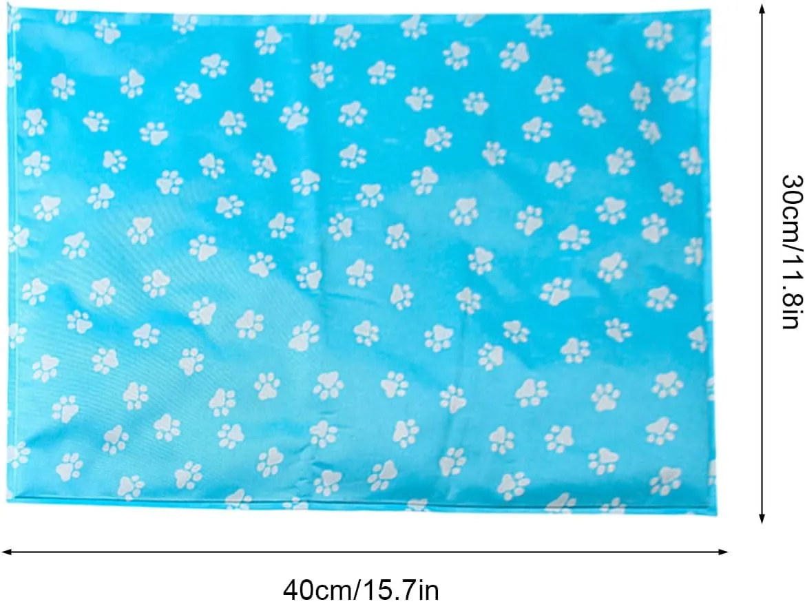 Dog Cooling Mat Dog Cooling Mat, Medium Pressure Activated Pet Cooling Mat for Dogs and Cats, Sized for Medium Sized Pets (15-40 Lb), Non-Toxic Gel, No Water Needed for This Dog Cooling Pad (S, A)