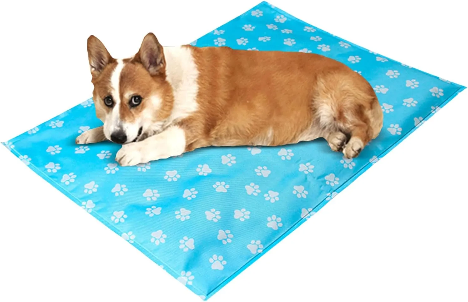 Dog Cooling Mat Dog Cooling Mat, Medium Pressure Activated Pet Cooling Mat for Dogs and Cats, Sized for Medium Sized Pets (15-40 Lb), Non-Toxic Gel, No Water Needed for This Dog Cooling Pad (S, A)