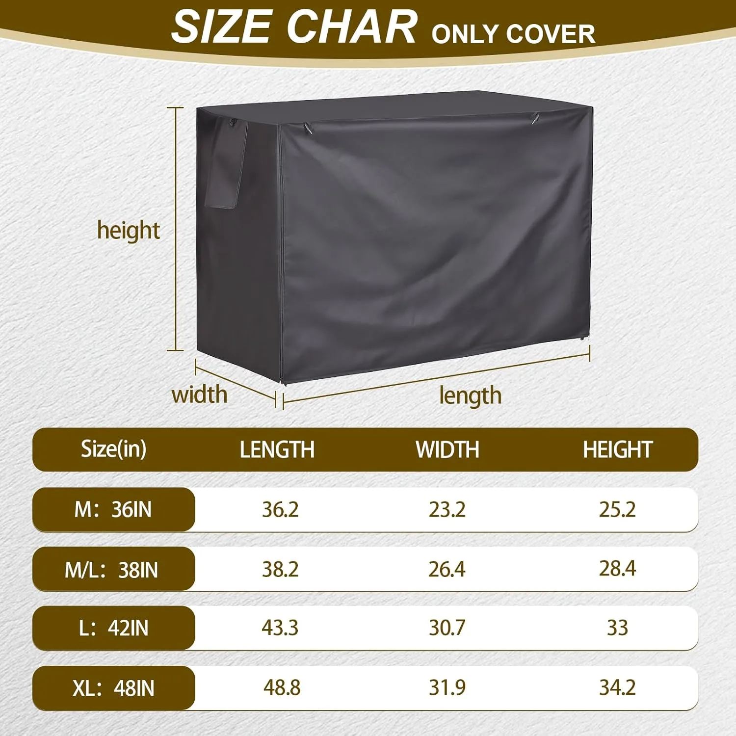 Dog Crate Cover 42 Inch Heavy Duty Durable 600D Polyester Insulated Dog Kennel Cover for Dog Cage, Dog Cage Cover Fit for Most Wire Pet Crates (ONLY Cover)