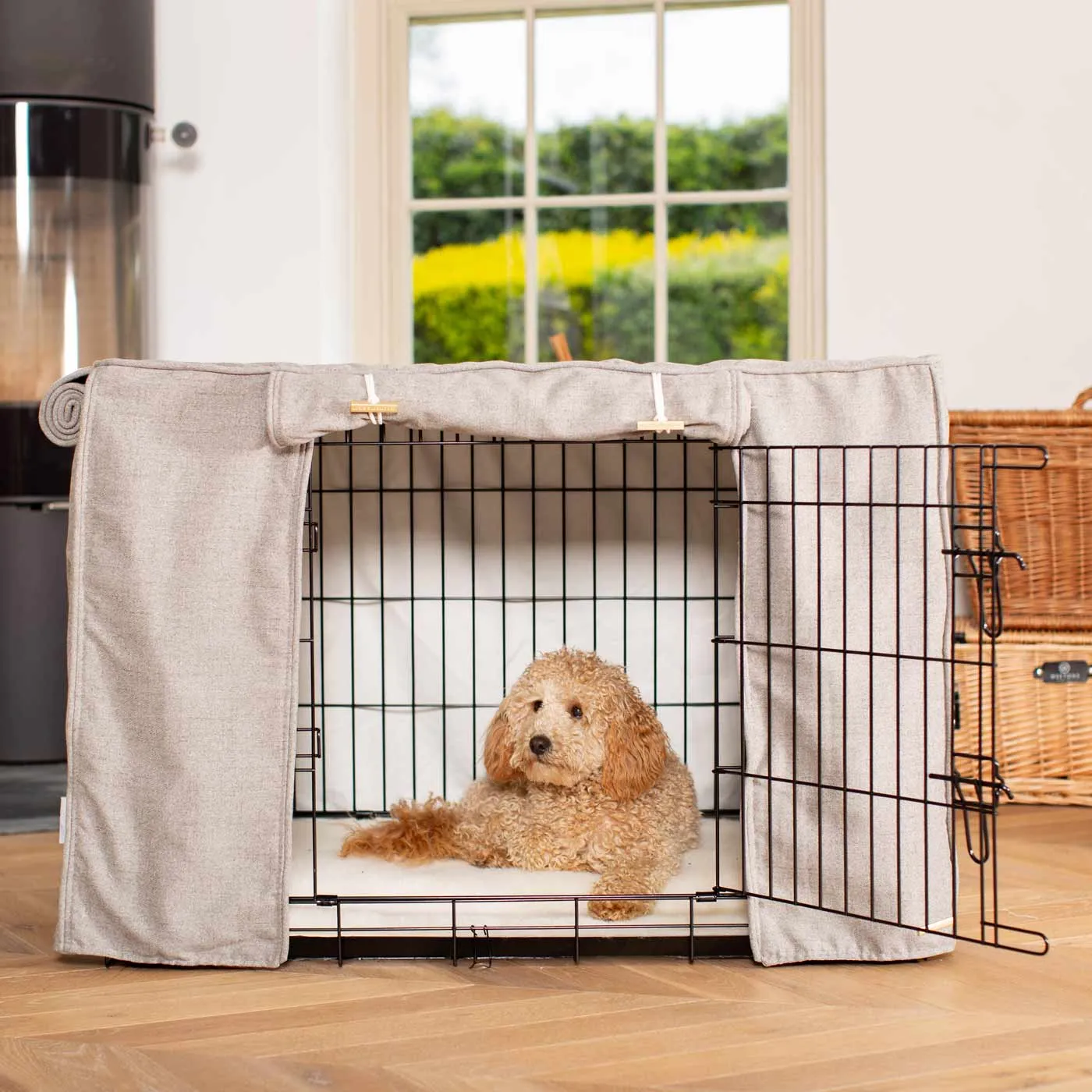 Dog Crate with Crate Cover in Inchmurrin Ground by Lords & Labradors