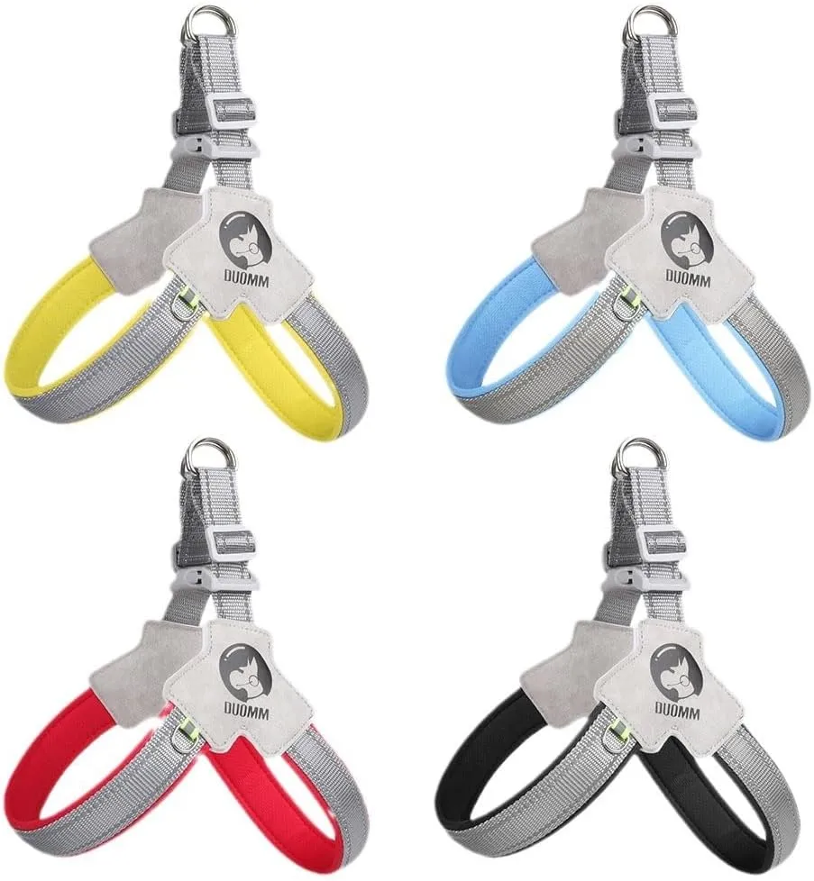 Dog Harness for Dogs, No Pull Service Vest with Reflective Strips and Control Handle, Adjustable and Comfortable for Easy Walking, Pet Harness for Middle & Small Dog,Sky Blue- Size M