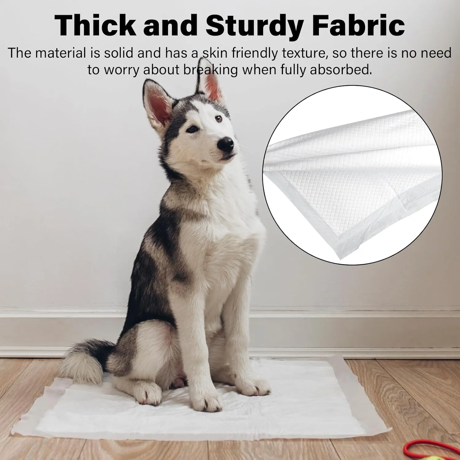 Dog Pee Training Pads with Super Absorbent, Disposable Pet Pads with Leak Proof and Quick Dry for Dogs Puppy Cats Potty Control, 17" x 24" Underpads for Incontinence -White(50 Count)