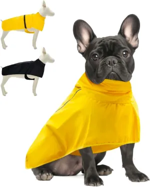 Dog Raincoat for Small Medium Large Dogs, Adjustable Dog Rain Jacket with Clear Hooded Double Layer,Waterproof Windproof Rain Jacket,Poncho Rain Coat