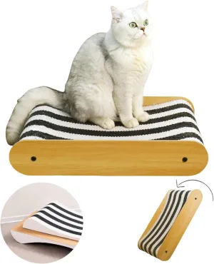 Durable Cat Scratcher  Indoor Cat Scratcher & Cat Bed Scratcher | Heavy-Duty Large Cat Couch Scratcher for Big Cats  Eco-Friendly & Easy to Clean