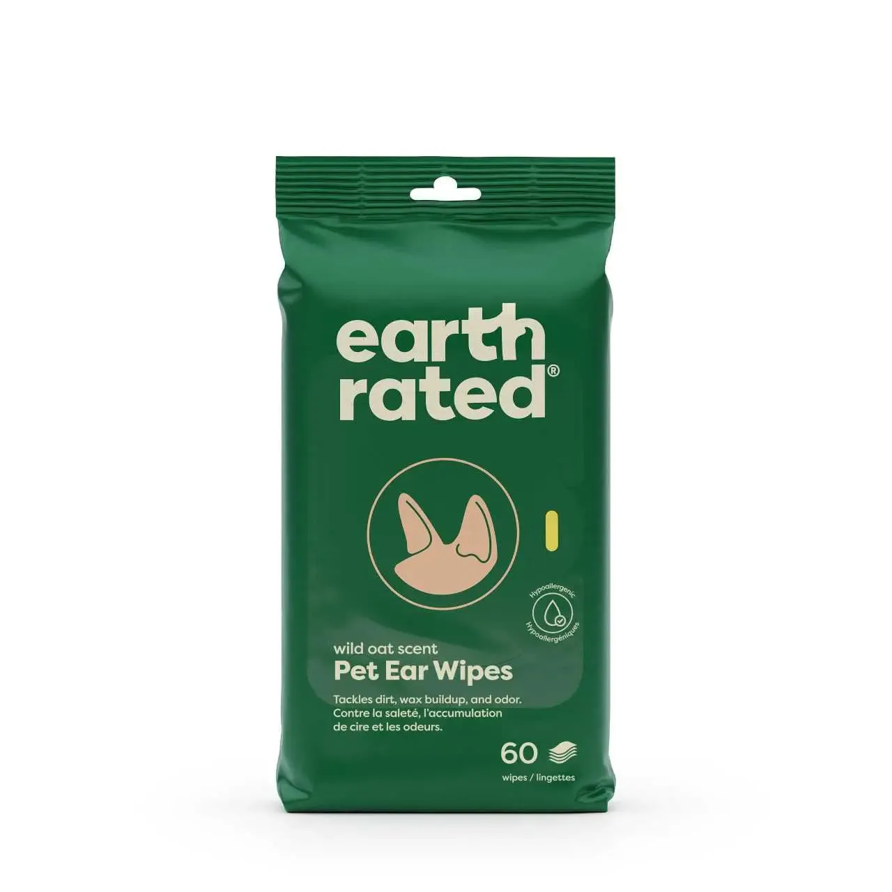Earth Rated Pet Ear Wipes 60ct