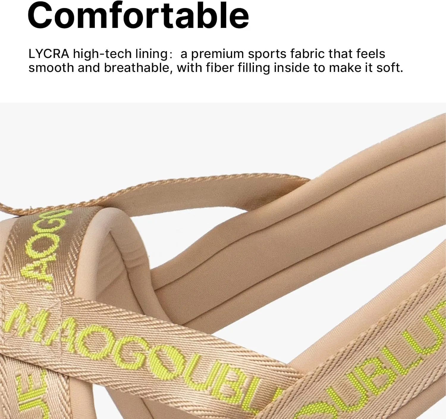 Escape-Proof Dog Harness with No-Choke Comfortable Lycra Fabric Vest and Quick-Release Buckle Easy Control Handle for Medium Dogs, Easy for Training Walking (Khaki, Medium)