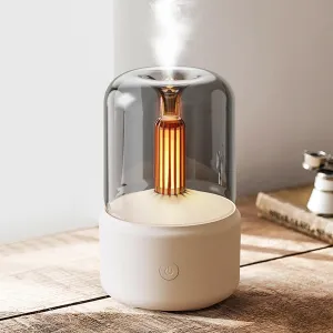 Essential Oil Diffuser, 150ml Aromatherapy Diffuser with Auto Shut-Off Function, Ultrasonic Diffusers for Essential Oils, Cool Mist Humidifier with Warm Lights, for Home & Office