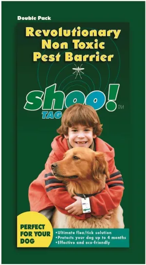Flea and Tick Barrier Tag for Dogs, 2 Tags