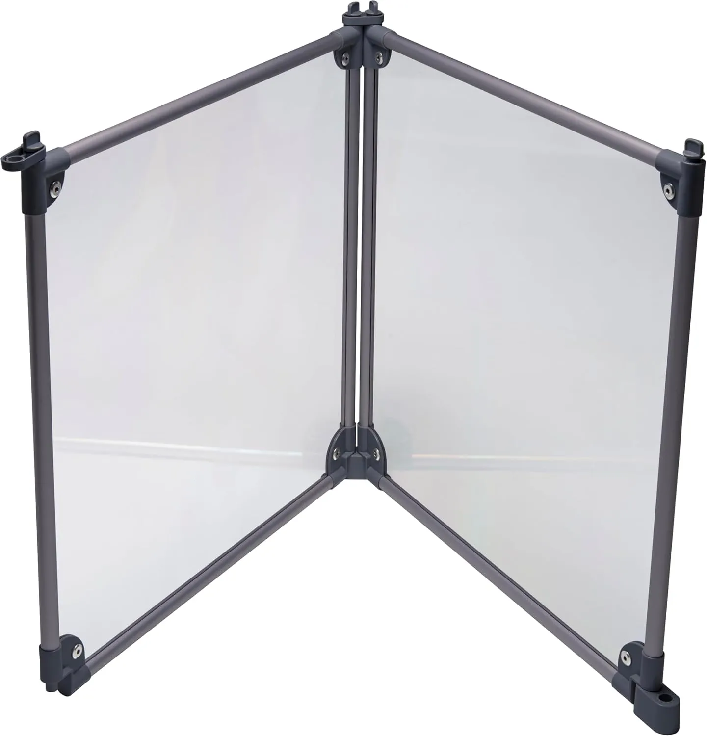 Front Row Foldable Dog Playpen  Durable and Portable Puppy Playpen for Exercise, Rest & Play  Clear Fence Panels with Aluminum Rods and Crate for Dogs and Other Small Pets (Charcoal, 2-Panel)