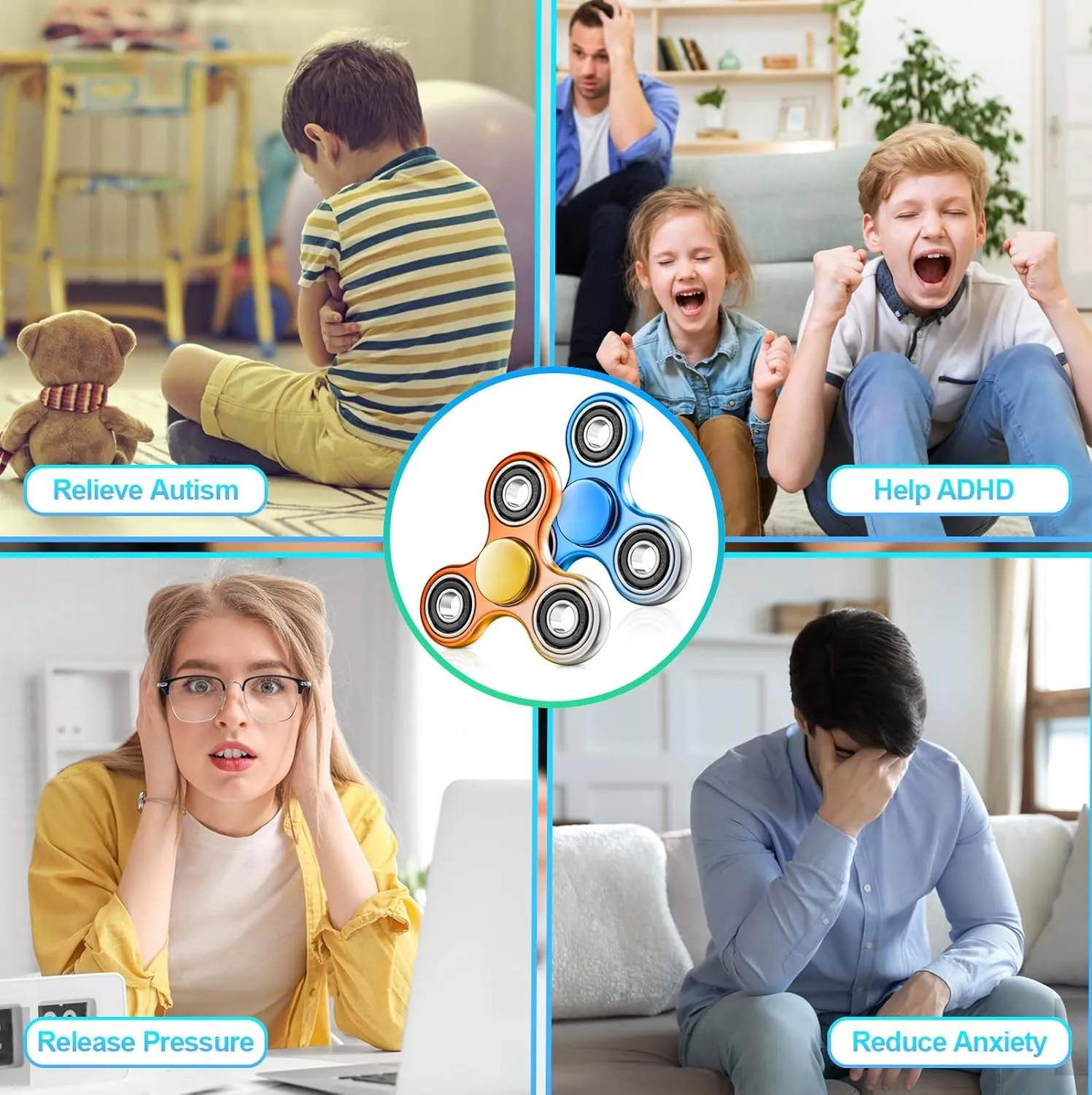 Gigilli 2  Fidget Spinner ,,,