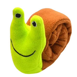Interactive Snail Dog Puzzle Toy with Squeaker