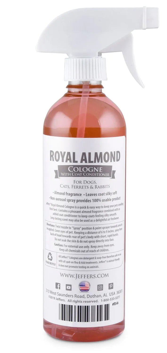 Jeffers Pet Colognes w/ Coat Conditioner, 16 oz Spray