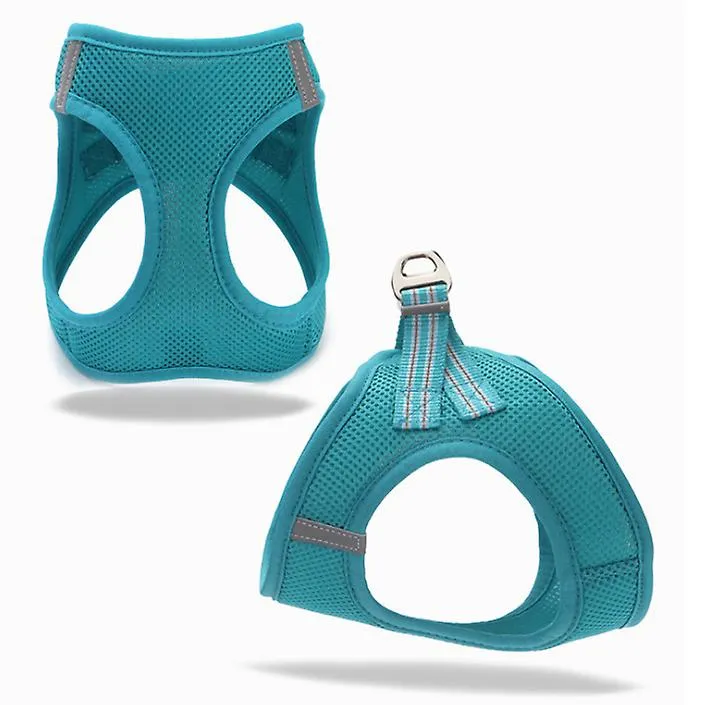 L 32-34cm green Breathable pet traction vest with leash for small dogs, medium and large AZ17339