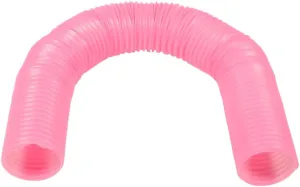 LUOZZY Hamster Tunnel Hamster Fun Tunnel Guinea Pigs Plastic Tube Hamster Foldable Exercising Training Hideout Tunnel (Pink)
