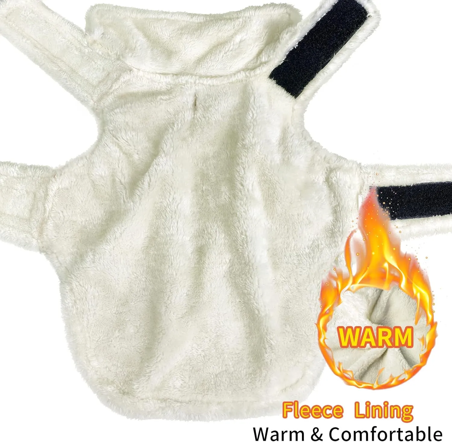 Malier Winter Coat, Windproof Cold Weather Coat with Real Pocket, Extra Warm Dog Fleece Jacket Reflective Clothes for Small to Large Dogs and Puppies (Blue, Large)