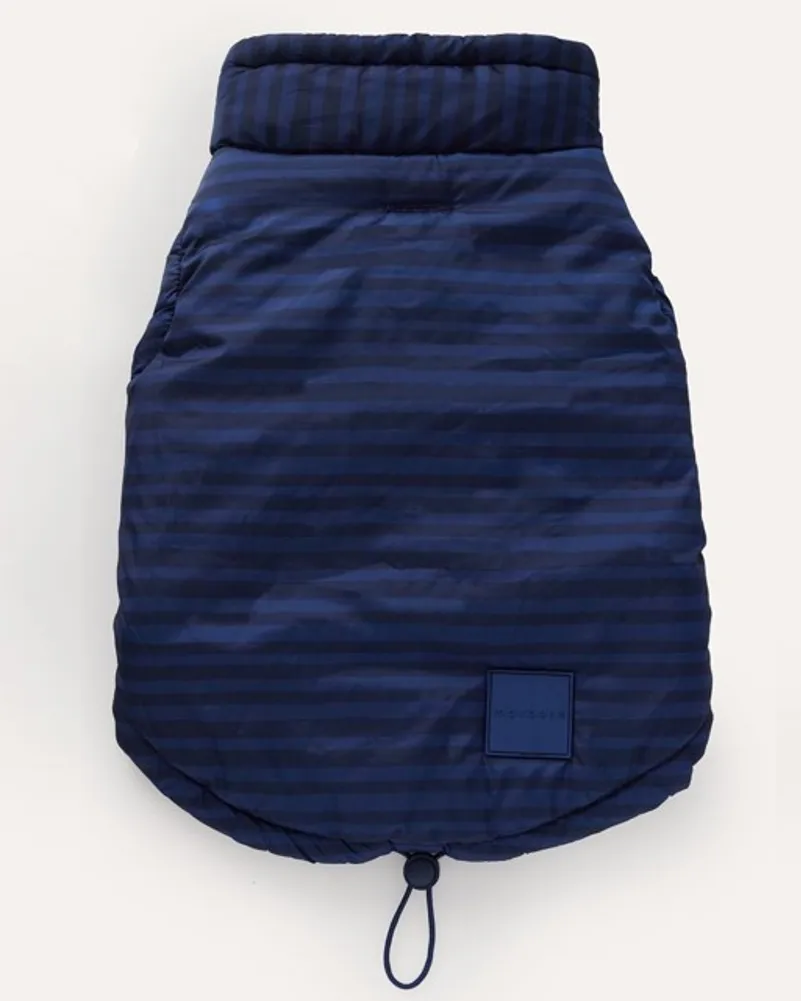 maxbone Striped Easy Fit Jacket in Blue