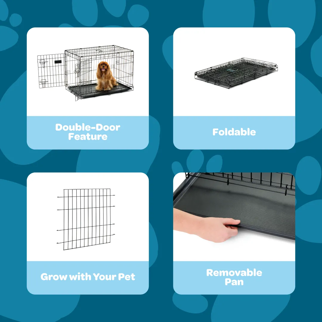 Medium Double-Door Dog Crate