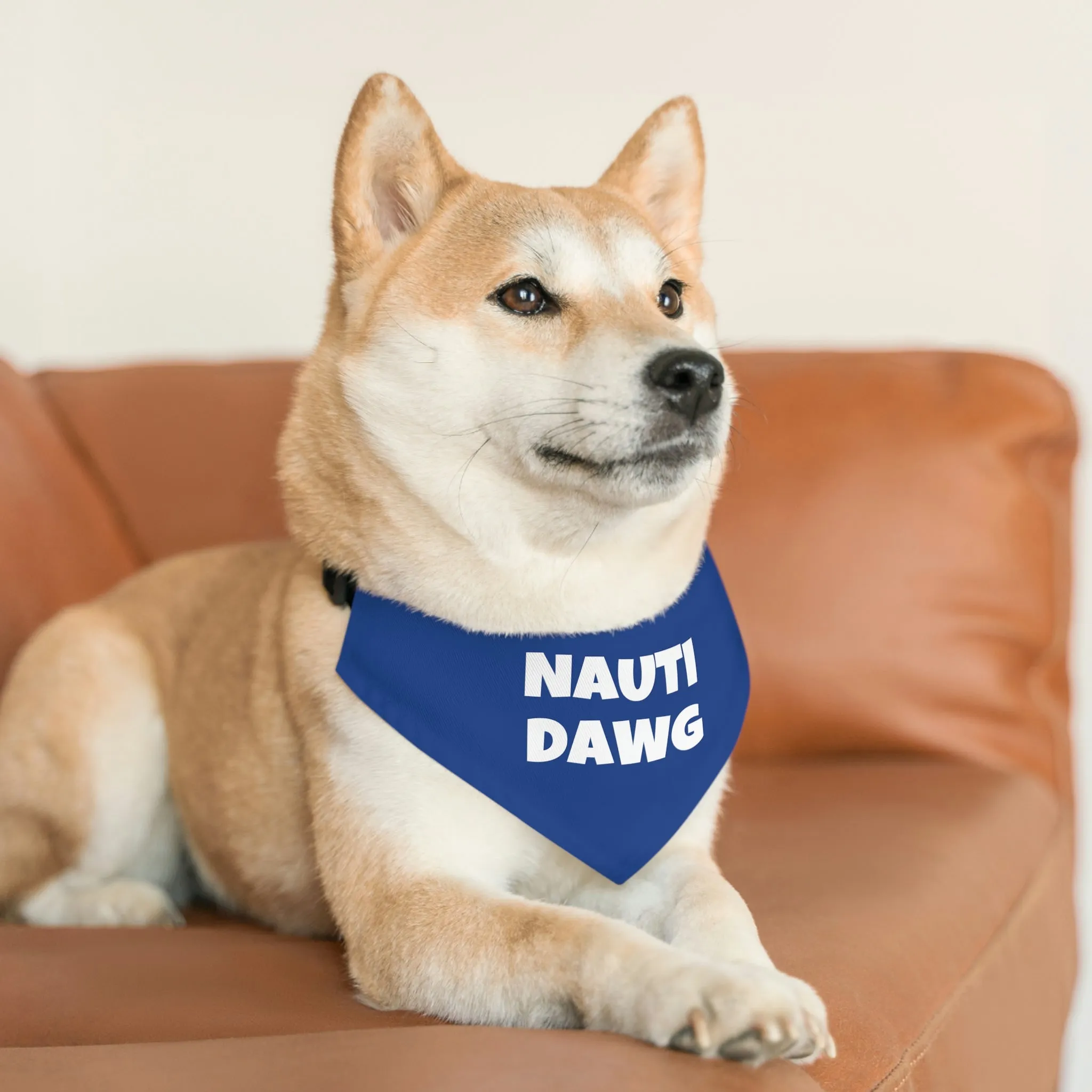 Nauti Dawg Pet Bandana Collar, Boat Dog Bandana, Nautical Dog Bandana
