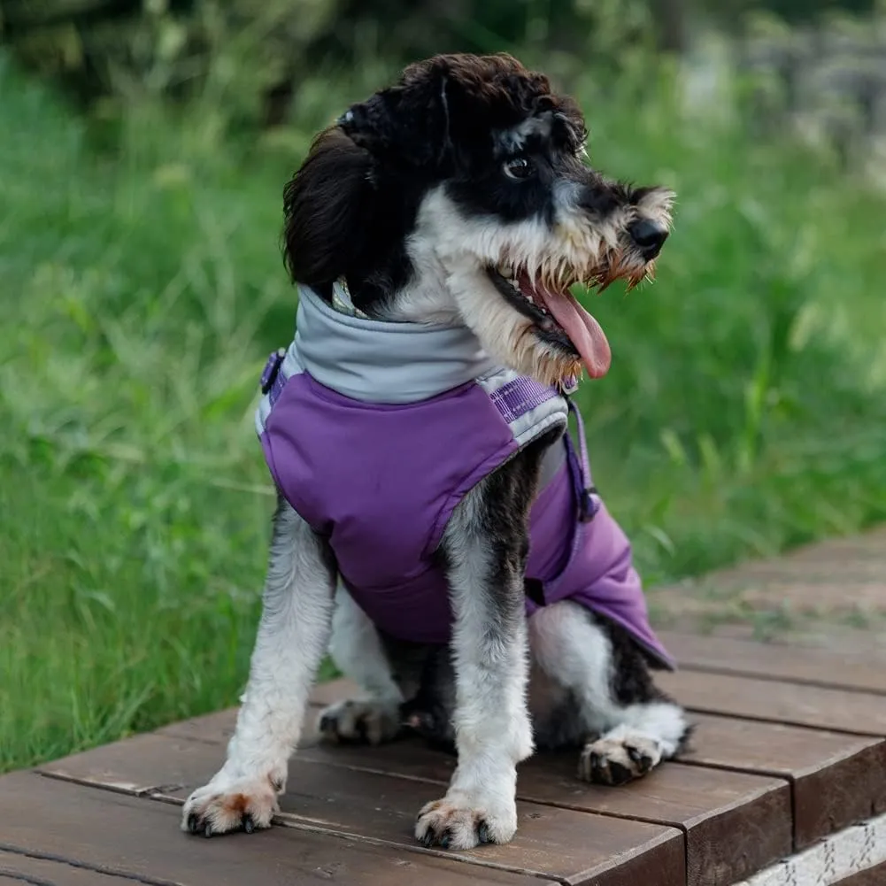 Norbi Small Dog Winter Jacket with Harness - 2 in 1 Puppy Coat