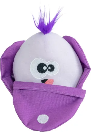 Outward Hound by Nina Ottosson Hide N' Find Interactive Plush Dog Puzzle, Durable Dog Toy, Plush Enrichment Toys, Cauliflower, Purple