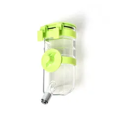 PAWS ASIA Shopee High Quality Travel Outdoor 500ML Plastic Pet Water Bottle Attached To Pet Cage