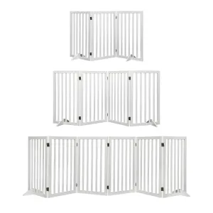 PaWz Wooden Pet Gate - White
