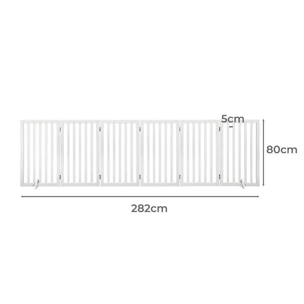 PaWz Wooden Pet Gate - White