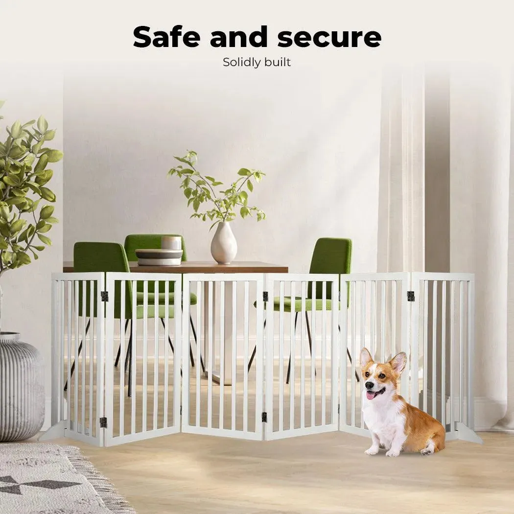 PaWz Wooden Pet Gate - White