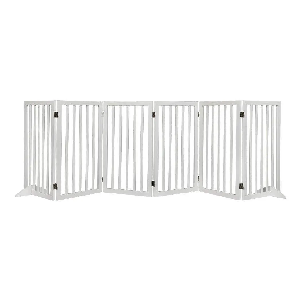 PaWz Wooden Pet Gate - White