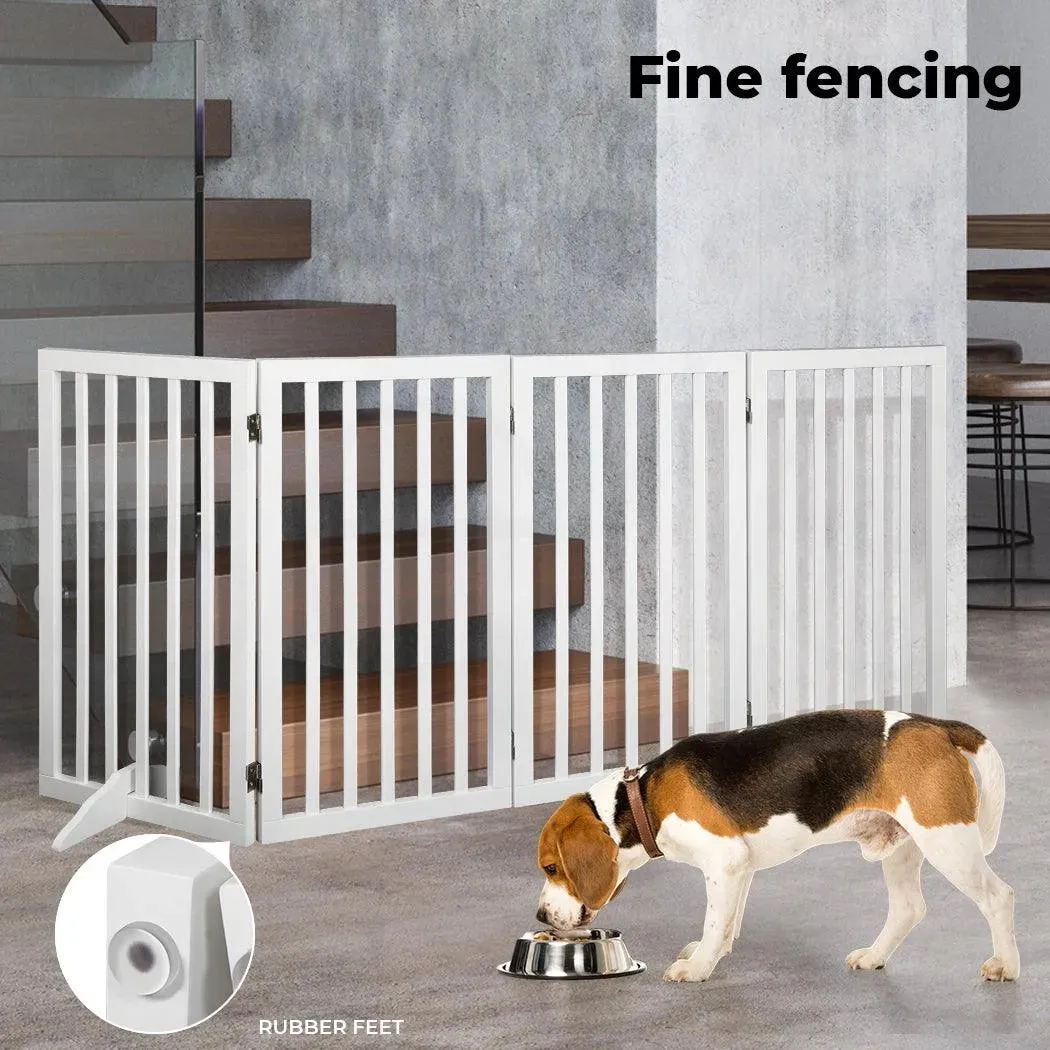 PaWz Wooden Pet Gate - White